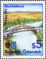 121139 MNH AUSTRIA 1992 TERMINACION DEL CANAL DE MARCHFELD - Nuovi