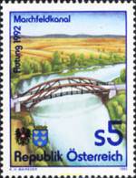 121139 MNH AUSTRIA 1992 TERMINACION DEL CANAL DE MARCHFELD - Ongebruikt