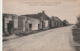 Slype, Abri, Betonné Et Ruines Route De Middelkerke,  2 Scans - 1914-18