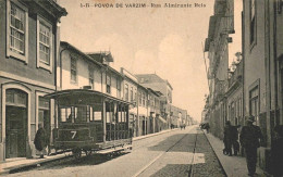 PÓVOA DE VARZIM - Rua Almirante Reis, Carro Elétrico, Tramcar  (2 Scans) - Porto