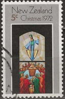 NEW ZEALAND 1972 Christmas - 5c. - The Last Supper (stained Glass Window, St John's Church, Levin) FU - Used Stamps