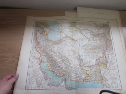 Old Map Persien Afganistan Und Belutschistan 1922  57x47 Cm - Carte Geographique