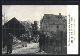 AK Sehlis, Zerstörte Gebäude Nach Der Sturm-Katastrophe Am 12. Mai 1912  - Inondations