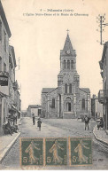 PELUSSIN - L'Eglise Notre Dame Et La Route De Chavanay - Très Bon état - Pelussin