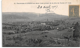 Panorama D'ARBOIS En Deux Vues Prises De La Côte De Curon - Très Bon état - Arbois