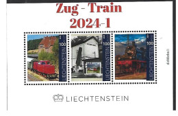 Liechtenstein  2024-1 Trein Zug Train     Blok-m/s    Postfris/mnh - Unused Stamps