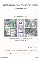 ESPAGNE 1980 ESPAMER EPREUVE Yvert  BF 27, Michel Block 21 NEUF** MNH Cote : 37 Euros - Unused Stamps