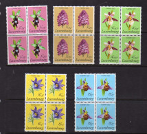 Luxembourg - 1975 - 864/868 - Caritas - Fleurs Protegees - Neufs** - MNH - Neufs