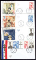 SERIE + BANDE - ENVELOPPES 1ER JOUR - FDC - GENERAL DE GAULLE - De Gaulle (Général)