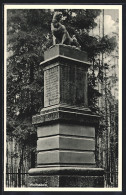 AK Moritzburg / Sachsen, Wolfssäule Im Waldgasthof Auer  - Moritzburg