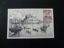 Carte Maximum Card Fort St-Angelo Malte Malta 1947 - Malta