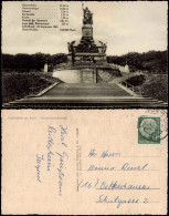 Ansichtskarte Rüdesheim (Rhein) National-Denkmal / Niederwalddenkmal 1957 - Ruedesheim A. Rh.