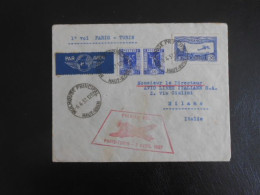 FRANCE LETTRE COURRIER AERIEN 1937 - Storia Postale