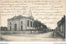 ALCP1-51-0063 - FRERE-CHAMPENOISE - église Et Rue De Vitry  - Fère-Champenoise