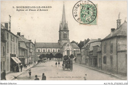 ALCP1-51-0017 - MOURMELON-LE-GRAND - église Et Place D'armes  - Mourmelon Le Grand