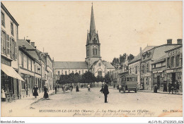 ALCP1-51-0014 - MOURMELON-LE-GRAND - La Place D'armes Et L'église - Mourmelon Le Grand