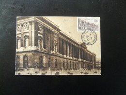 Carte Maximum Card Colonnade Du Louvre Congrès Postal Universel UPU Paris 1947 (ex 1) - 1940-1949