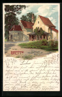 Künstler-Lithographie Karl Mutter: Freiburg / Breisgau, Blick Auf Loretto  - Mutter, K.