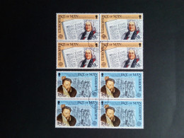 ISLE OF MAN MI-NR. 213-214 GESTEMPELT(USED) 4er BLOCK EUROPA 1982 HISTORISCHE EREIGNISSE - 1982