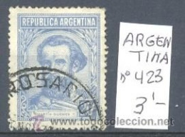 ARGENTINA - MARTIN GUEMES - YVERT Nº 423 USADO - Usados