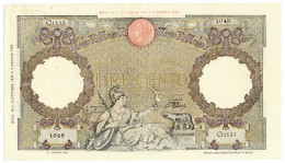 100 LIRE CAPRANESI AQUILA ROMANA TESTINA RETRO BI RSI 08/10/1943 BB/BB+ - Sonstige