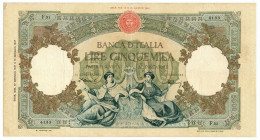 5000 LIRE CAPRANESI REPUBBLICHE MARINARE REGINE MARE MEDUSA 17/01/1947 BB- - Otros & Sin Clasificación