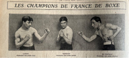 1911 BOXE - LES CHAMPIONNATS DE FRANCE DE BOXE - LE PLEIN AIR - 1900 - 1949