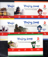 CHINE / CHINA 2008 - Lot De 5 Carnets / Booklets Yvert N° C4514-1/5 Jeux Olympiques Pékin 2008 - Neufs **/MNH / Postfris - Lots & Serien