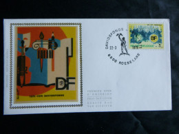 1975 1757 FDC Zijde/soie (Roeselare) :   " Davidfonds 100 Jaar/ Années 100 " - 1971-1980