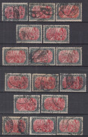 Germany / Deutsches Reich 1902 - 1918 ⁕ 5 M. Empire Mi.81,97 (unchecked) ⁕ 16v Used OPPORTUNITY - See Scan - Gebraucht