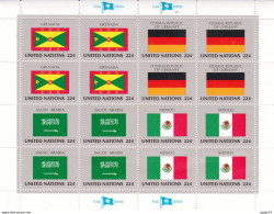 United Nations Flag Of The Nations MNH** Grenada; Germany; Saudi Arabia; Mexico - Francobolli