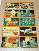 Mint USA UNITED STATES America Prepaid Telecard Phonecard, Coca Cola $25 Gold Border Coke, Set Of 10 Mint Cards - Sammlungen