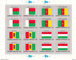 United Nations Flag Of The Nations MNH** Madagascar; Cameroon; Rwanda; Hungary - Briefmarken