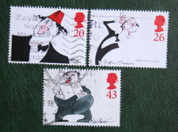 Komiker Comedians (Mi 1749-1750 1752) 1998 Used Gebruikt Oblitere ENGLAND GRANDE-BRETAGNE GB GREAT BRITAIN - Used Stamps