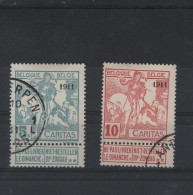 Belgien Michel Cat.No. Used 83/84 II - 1910-1911 Caritas