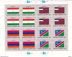 United Nations Flag Of The Nations MNH** Tajikistan; Georgia; Armenia; Namibia - Briefmarken