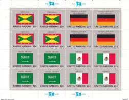 United Nations Flag Of The Nations MNH** Grenada; Germany; Saudi Arabia; Mexico - Francobolli