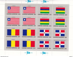 United Nations Flag Of The Nations MNH** Liberia; Mauritius; Chad; Dominican Republic - Francobolli