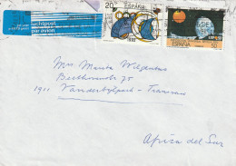 Spain Cover - 1987 1998 - Summer Olympics Barcelona 1992 92 Seville Expo Earth Moon Surface Space - Lettres & Documents