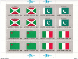 United Nations Flag Of The Nations MNH** Burundi; Pakistan; Benin; Italy - Francobolli