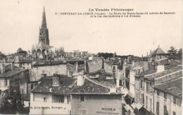 . 85 . FONTENAY-LE-COMTE . La Flèche N.-D. Et La Rue Des Orfêvres à Vol D'Oiseau . - Fontenay Le Comte