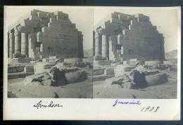 Cpa Carte Photo Egypte Louxor Haut Nil 1908 MAI24-3 - Luxor