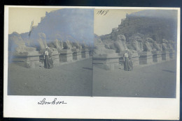 Cpa Carte Photo Egypte Louxor Haut Nil 1908 MAI24-3 - Luxor