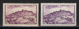 Variete - YV 759 N** MNH Luxe , Le Lilas Et Le Violet "Vezelay" - Unused Stamps