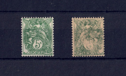 VARIETE   N 111 ** - 1 TB IMPRESSION RECTO  ET VERSO  DU VERT - COTE 800 EUROS - TRES VISIBLE AU SCANN - RRR !!! - Neufs