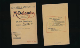 Ancien Catalogue Tarifs M. Delalande  Insignes Médailles Militaires étoiles Boutons Secours Mutuels Rubans Décorations - Documentos