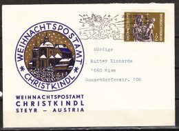 AUSTRIA – CHRISTMAS : CHRISTKINDL Cover From 1972 (with Nr 1234) - Storia Postale