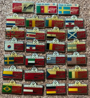 77809-collection De  27 Pin's.coupe Du Monde De Football 90. Italie.  .Coca-cola. - Voetbal