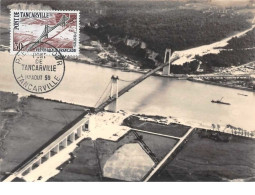 76.n°57680.tancarville.les Berges De La Seine Et Le Nouveau Pont.carte Maximum - Tancarville