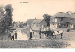 76. N°55397.berneval.vache.enfant.bateau.village - Berneval